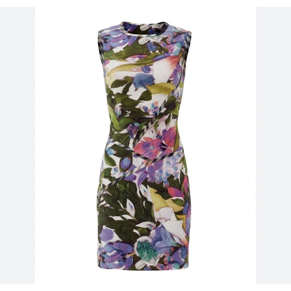Nicole Miller Artelier Floral‎ Utopia sheath dress Women Size 4
